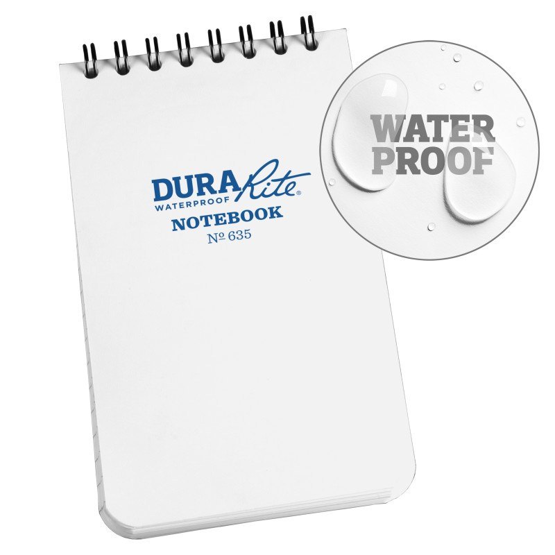 Rite in the Rain Waterproof Durarite Top Spiral Notebook - 3" x 5" 635 - Notepads, Clipboards, & Pens